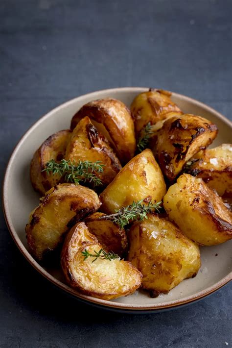 Air Fryer Roast Potatoes Nickys Kitchen Sanctuary