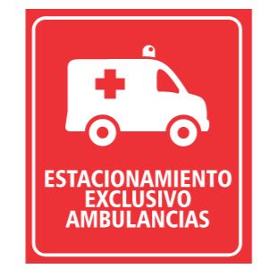 Stickers ReMotos Estacionamiento Exclusivo Ambulancias Cartel Seguridad