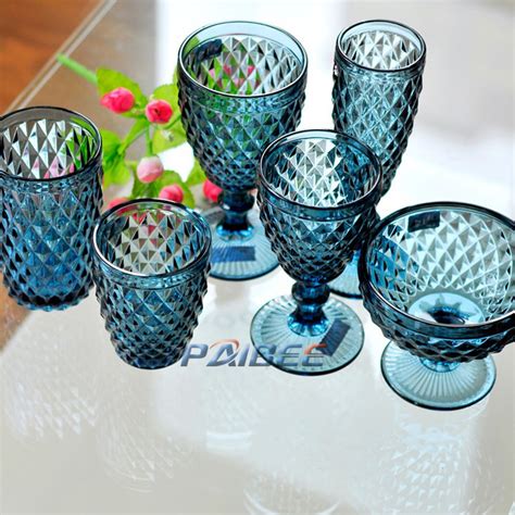 Colored Glass Wine Cup Crystal Wine Glasses Different Shapes Wine ...