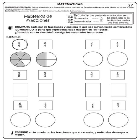 Cuadernillo De Repaso Escolar 5 Grado De Primaria