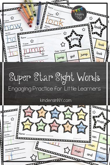 Sight Word Practice: Super Star Sight Words- 75 High Frequency Words ...