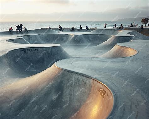 Premium Photo | Skate park jumps the gap between sport and style in ...