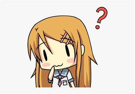 Confused Anime Png Anime Question Png  500x500 Png Download Pngkit