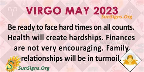 Virgo May 2023 Monthly Horoscope Predictions Sunsigns Org