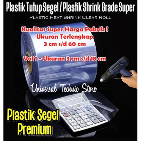 Jual Plastik Shrink Meteran Plastik Segel Tutup Botol Toples Kardus