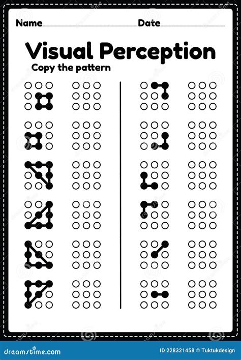 Visual Perceptual Skills Activity Worksheet For Preschool And