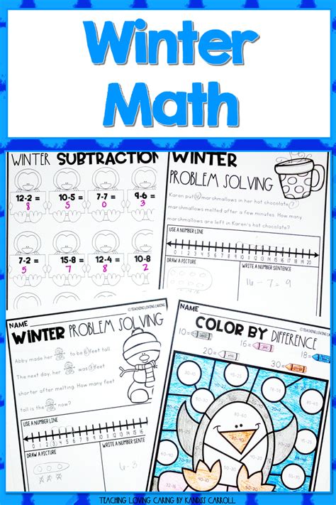 Winter Math Worksheets