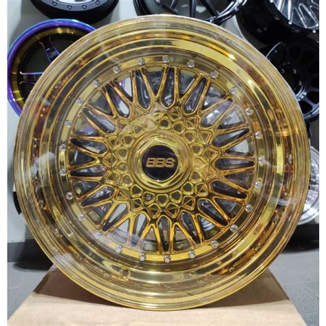 Bbs Wheel Gold Chrome Sport Rim X Jj Et X Shopee