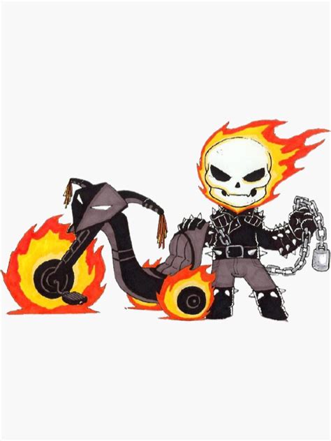 Ghost Rider Sticker For Sale By Abihatamim Redbubble