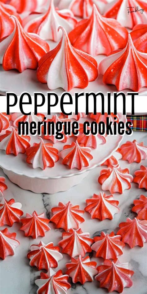 Peppermint Meringue Cookies Christmas Cookies Upstate Ramblings