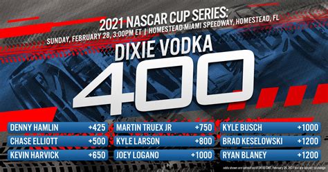 Nascar Cup Series Dixie Vodka