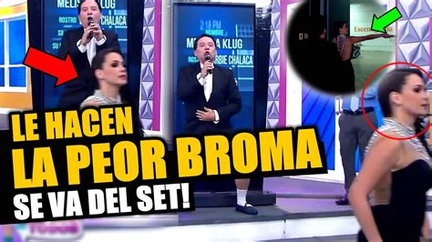 MELISSA KLUG DEJÓ EN VIVO SET DE EN BOCA DE TODOS YouTube