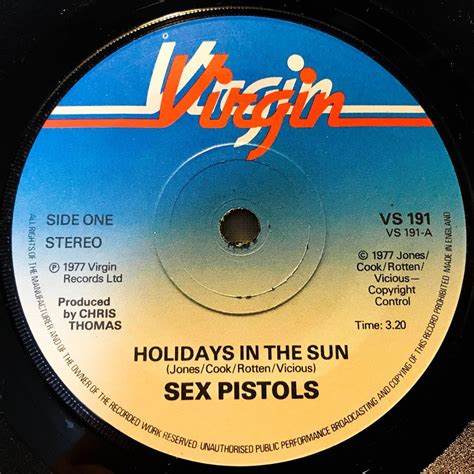 Yahoo オークション UK ORG SEX PISTOLS HOLIDAYS IN THE SUN S