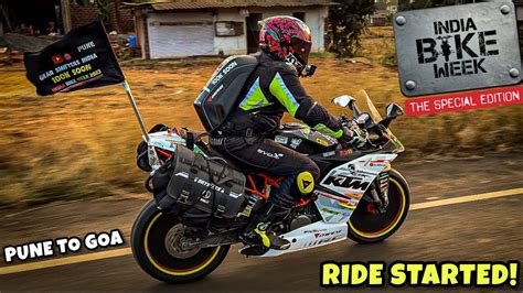 Ibw Ride Started India Bike Week Goa Pune To Goa Bike