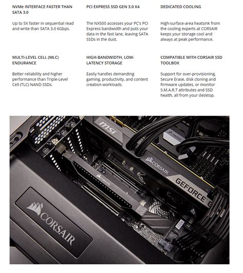 Corsair Neutron Series 400gb Nx500 Nvme Pcie Gen3 X4 Ssd