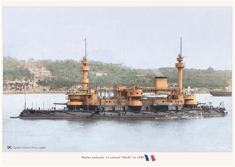 French Pre Dreadnought Battleship Hoche 1886