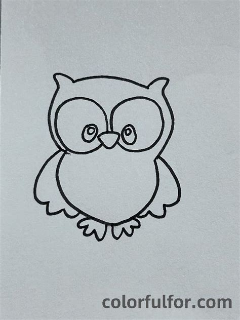 Cute Easy Owl Drawing Ideas Colorfulfor