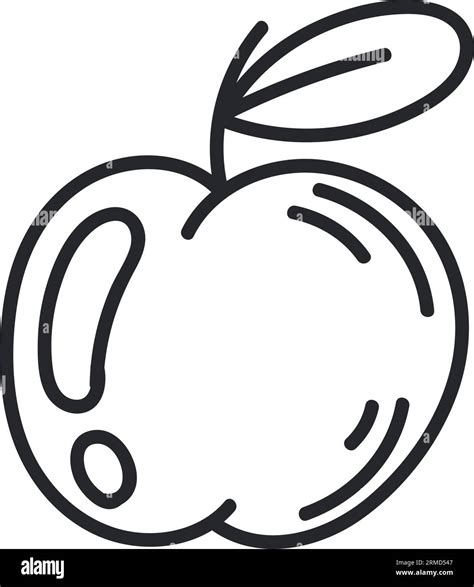 Apple Doodle Icon Stock Vector Image Art Alamy