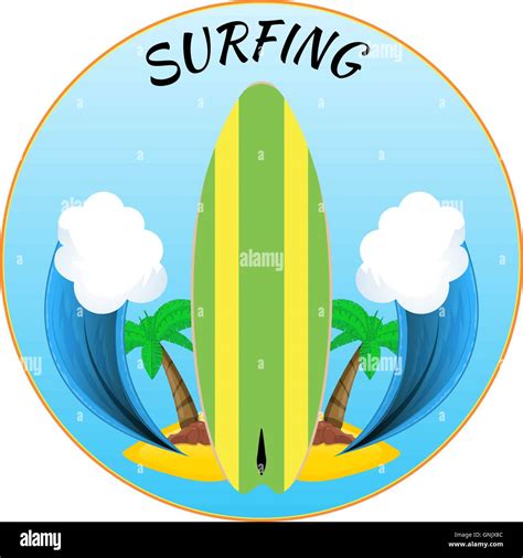 Surfing Logo Vector Illustration Hi Res Stock Photography And Images