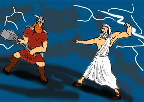 Zeus vs Thor by GodAntichrist on DeviantArt