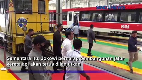 Jokowi Resmikan Kereta Api Pertama Di Sulawesi Video Dailymotion