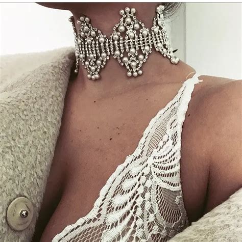 Buy Boho Sexy Luxury Crystal Pearl Chokers Necklaceandpendant Collar Wedding