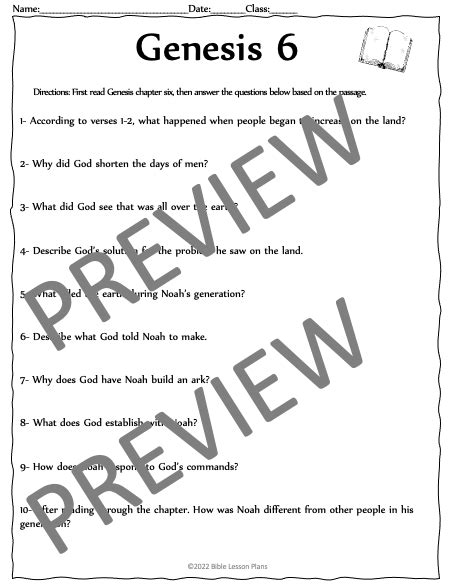 The Genesis Bible Study Questions Bundle Made By Teachers