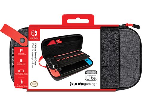 PDP LLC Konsolen Tasche Elite Deluxe Tasche für Nintendo Switch Grau