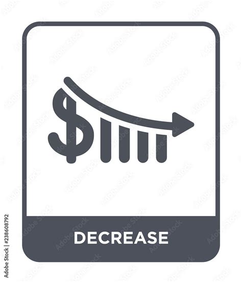 decrease icon vector stock vector adobe stock