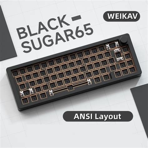 apm WEIKAV Sugar65 Mechanical Keyboard CNC Aluminum Case ANSI Layout ...