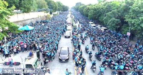 Angkas Bikers Assembled For A Massive Rally Versus Ltfrb