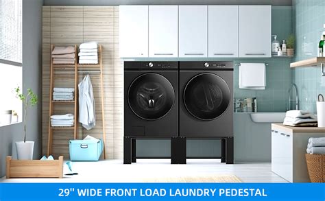 Matalde 29 Heavy Duty Washer Dryer Pedestals 2 In 1 Upgraded Design Laundry Stand Washing