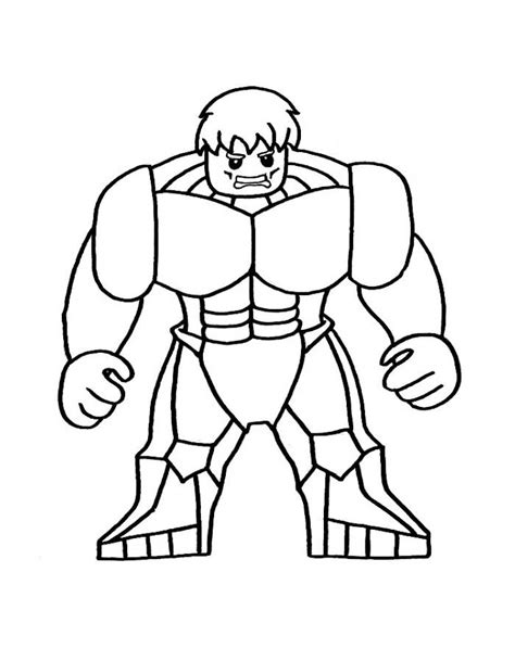 Incredible Hulk Coloring Pages Free Printable PDF