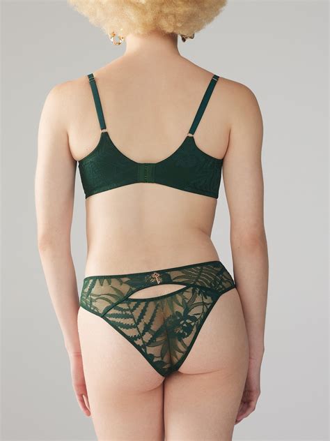 Shadowplay Lace Cheeky Knickers In Green SAVAGE X FENTY UK United Kingdom