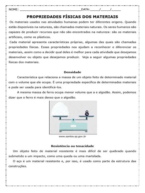 Quais São As Principais Propriedades Físicas Dos Materiais - Propriedades Físicas dos Materiais | PDF | Matéria | Ímã