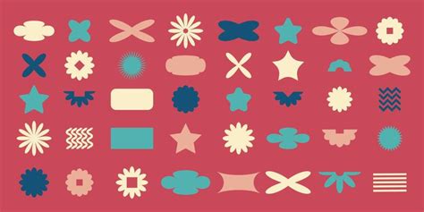 50s Retro Shapes Vector Art, Icons, and Graphics for Free Download