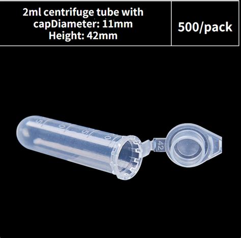 Ml Round Bottom With Lid Pcs Pack Lab Mini Plastic Test Tube