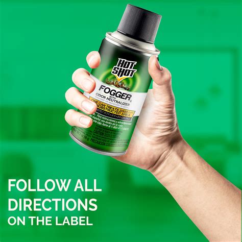 Hot Shot Fogger With Odor Neutralizer Kills Roaches Ants Spiders Fleas Controls Heavy