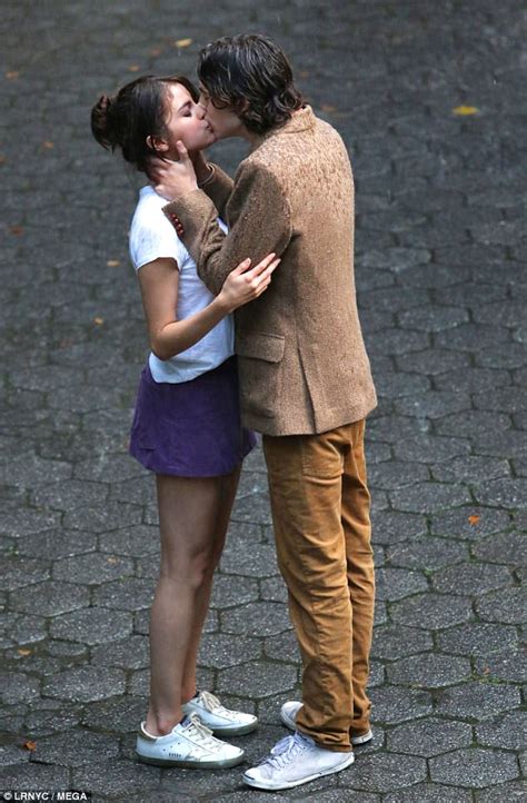 Selena Gomez kisses Timothee Chalamet for new film | Daily Mail Online