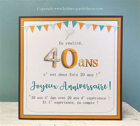 Carte Anniversaire Ans Les Faire Part De Linou Anniversaire