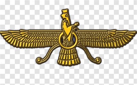 Zoroastrianism Symbol Persian Empire Faravahar Gnosticism Brass