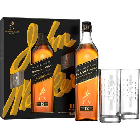 Johnnie Walker Black Label Year Scotch Whiskey Gift Set