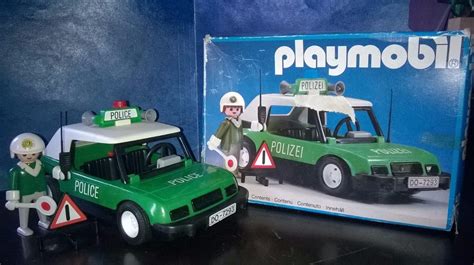 Playmobil Set 3215 Auto Polica Verde De 1977 Polizei Js B 990 00 En