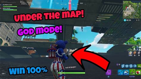 Fortnite Glitches Season 4 Win Every Game God Mode Glitch Under The