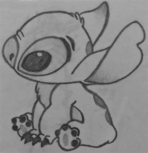 Cute Stitch Drawing for Bedroom Decor