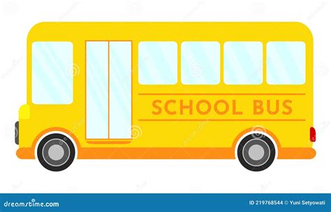 School Bus Cartoon Animated Vector Png Illustration Clipart Isolated ...