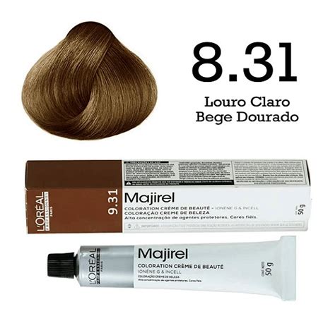 Coloração Majirel 8 31 Louro Claro Bege Dourado L Oréal Flor de Sol