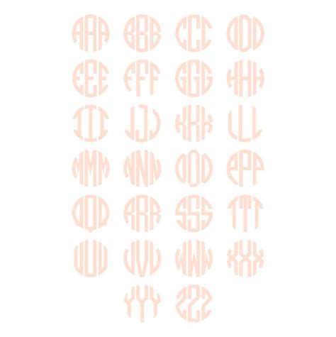 Circle Monogram Font Monogram Frame Monogram Fonts Making Shirts