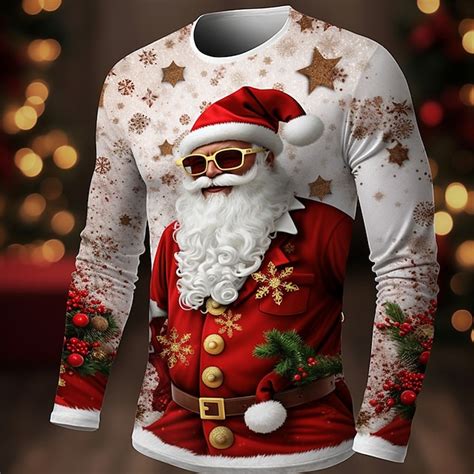 Graphic Weihnachtsmann Modisch Designer Brautkleider Schlicht Herren D