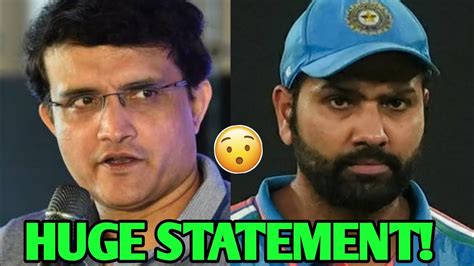 Sourav Ganguly Huge Statement On Rohit Sharma Capataincy Rohit Sharma